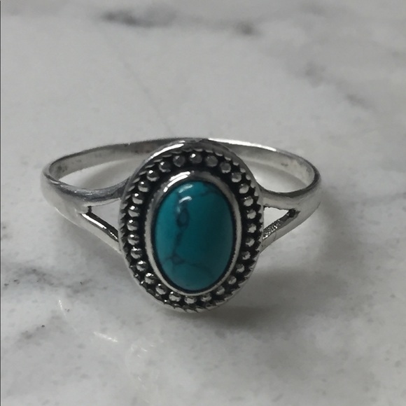 New Sterling Silver Turquoise Ring - Picture 2 of 12